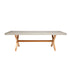 Muubs Spisebord North 200 - Grey - Rockstone - W: 100 H: 74 L: 200 cm - DesignGaragen.dk.