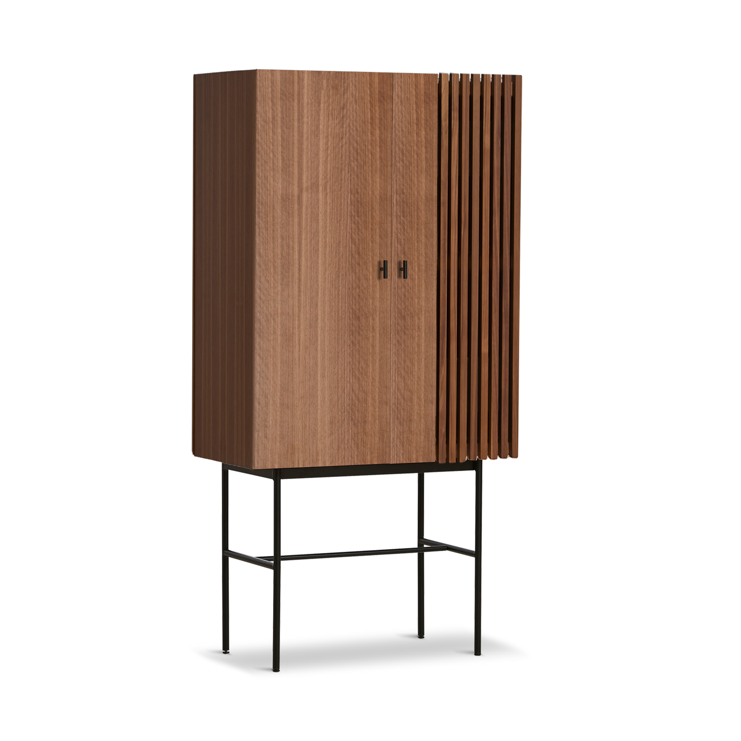 Woud - array highboard (80 cm) - valnöt