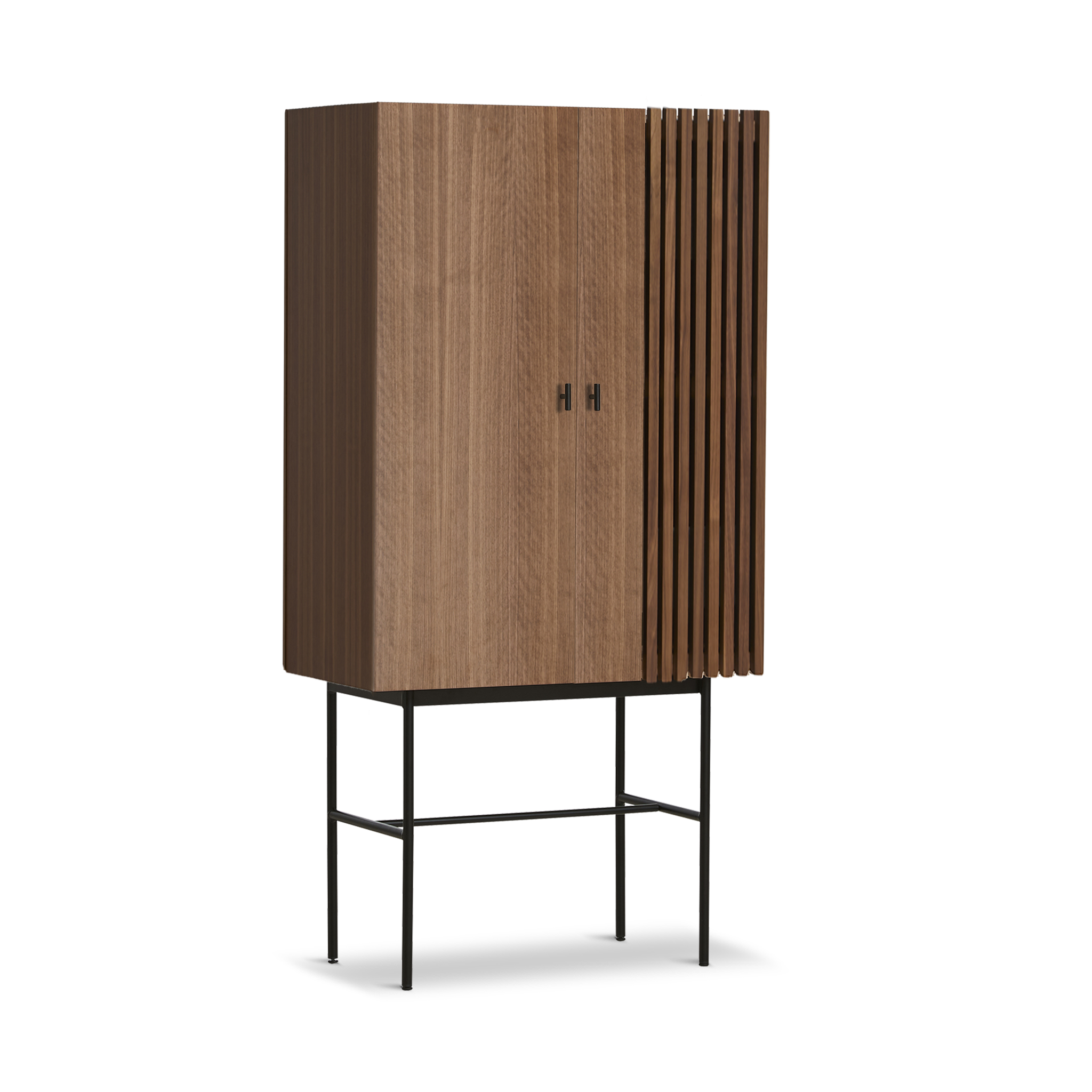 Woud - array highboard (80 cm) - valnöt