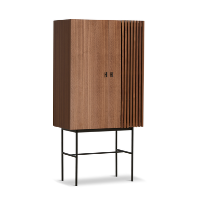 Woud - array highboard (80 cm) - valnöt