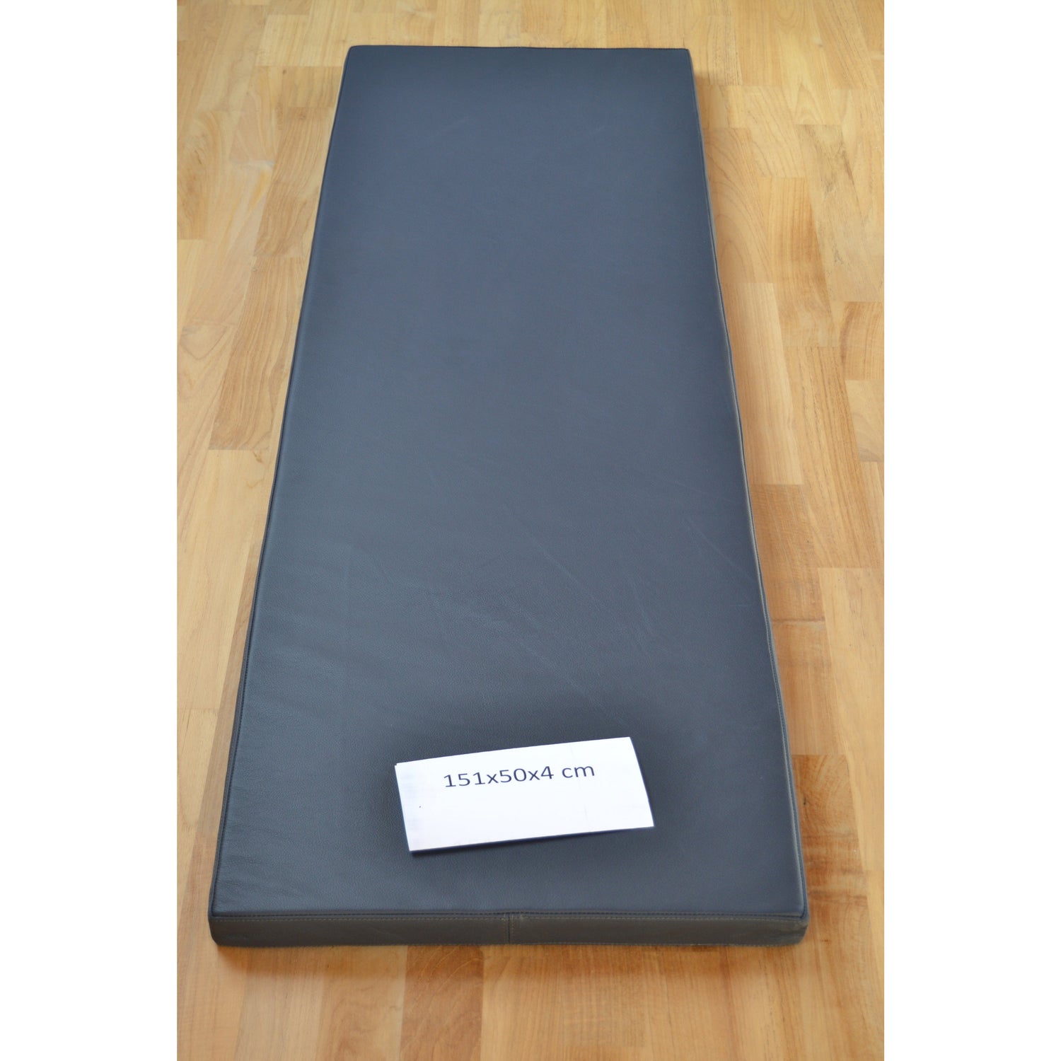 Marinblå/mörkblå läderkudde 161x50x4 cm