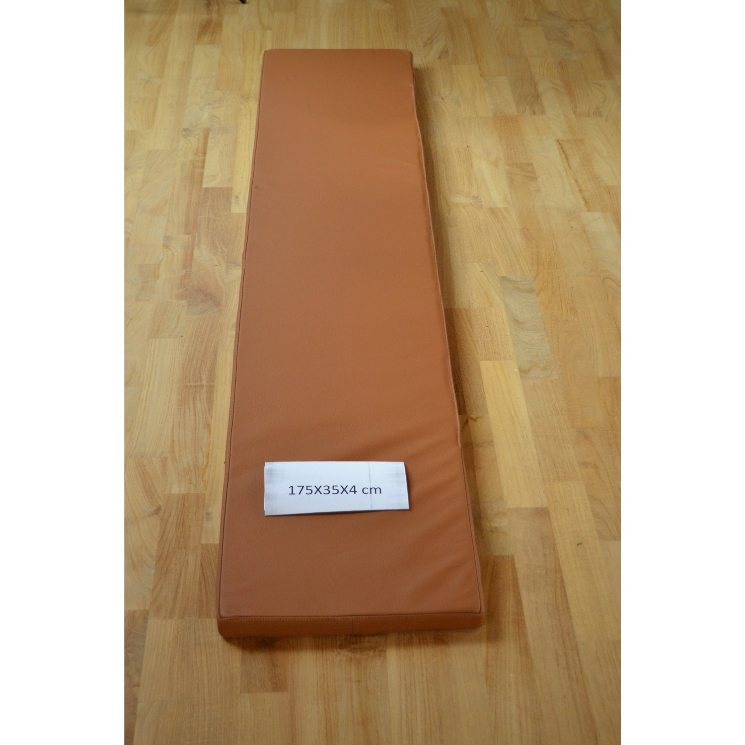 Cognac läderkudde 175x35x4 cm