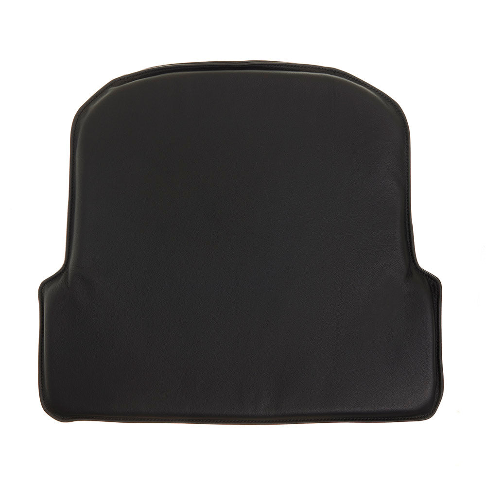 Lyxig svart läderkudde till Farstrup Rocking Chair Model 183