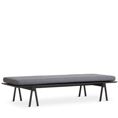 WOUD - Level daybed - Grey bouclé/black 190x76,50x41 cm - WOUD - DesignGaragen.dk