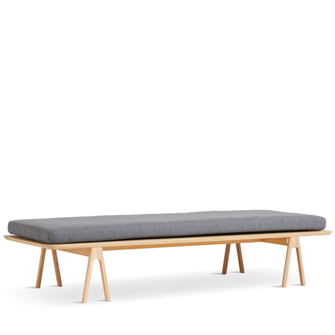 Woud - Level Daybida - Grey Bouclé/Oak 190x76.50x41 cm