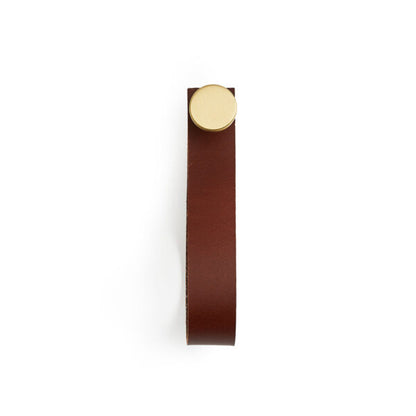 Dot Leather Hook - Natur