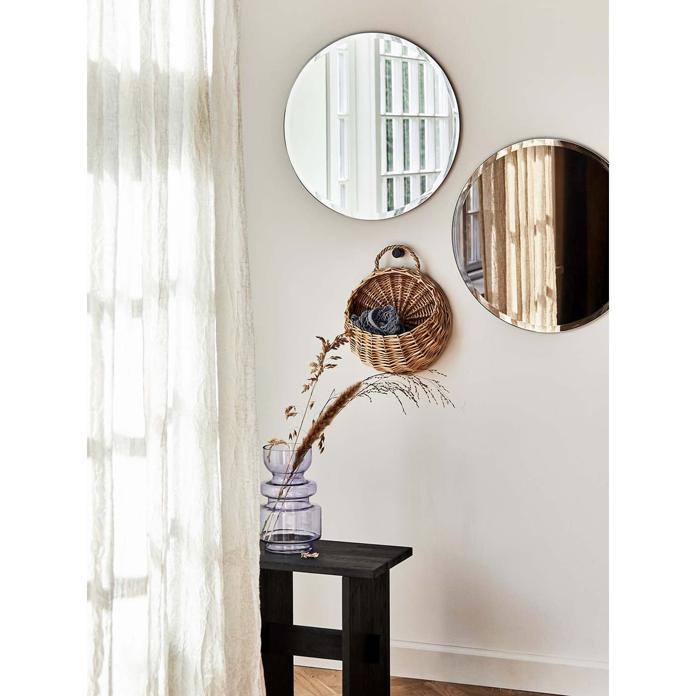 Facet Round Mirror Ø50 cm - brons