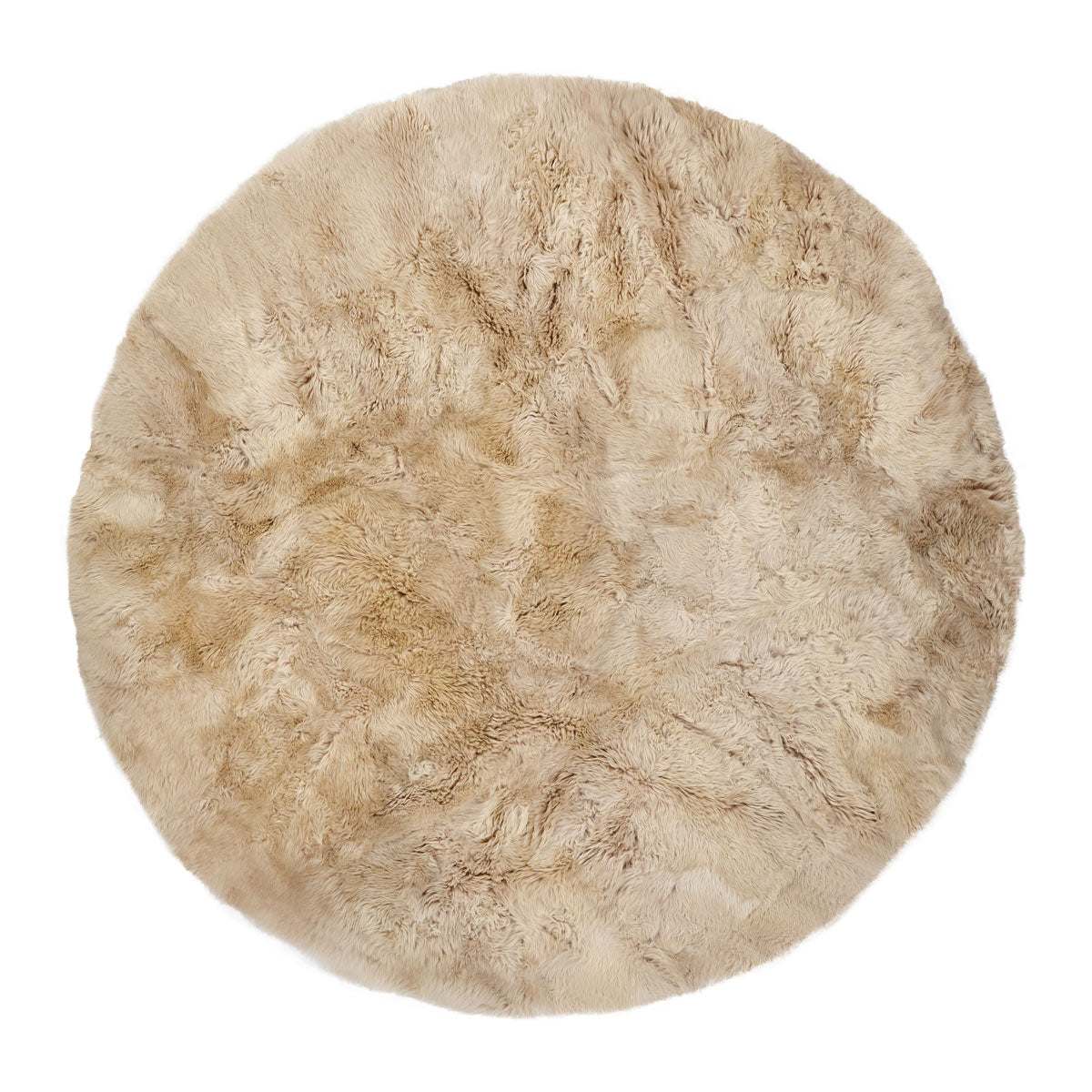 Lambskin -filt | Långhårig | Nya Zeelands runda | Ø180 cm.