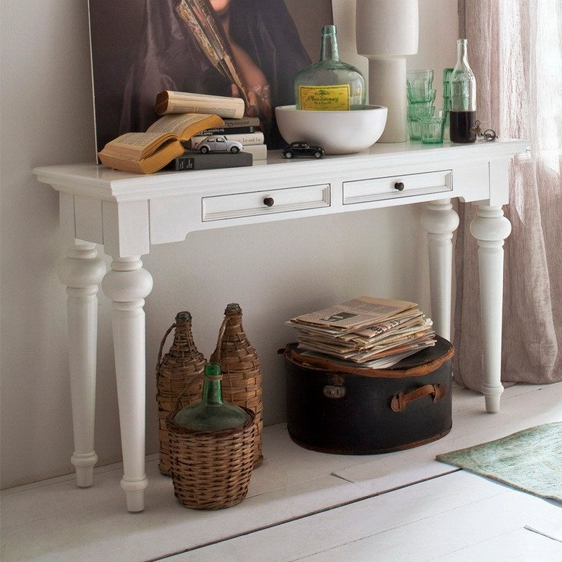 Provence Console Table med 2 lådor