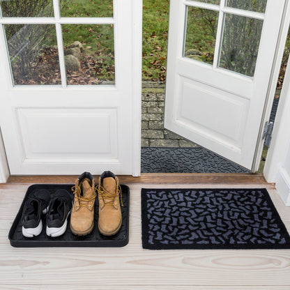 GULVMÅTTE 40 X 60 cm - FOOTWEAR/BLACK GREY - Tica Copenhagen - DesignGaragen.dk