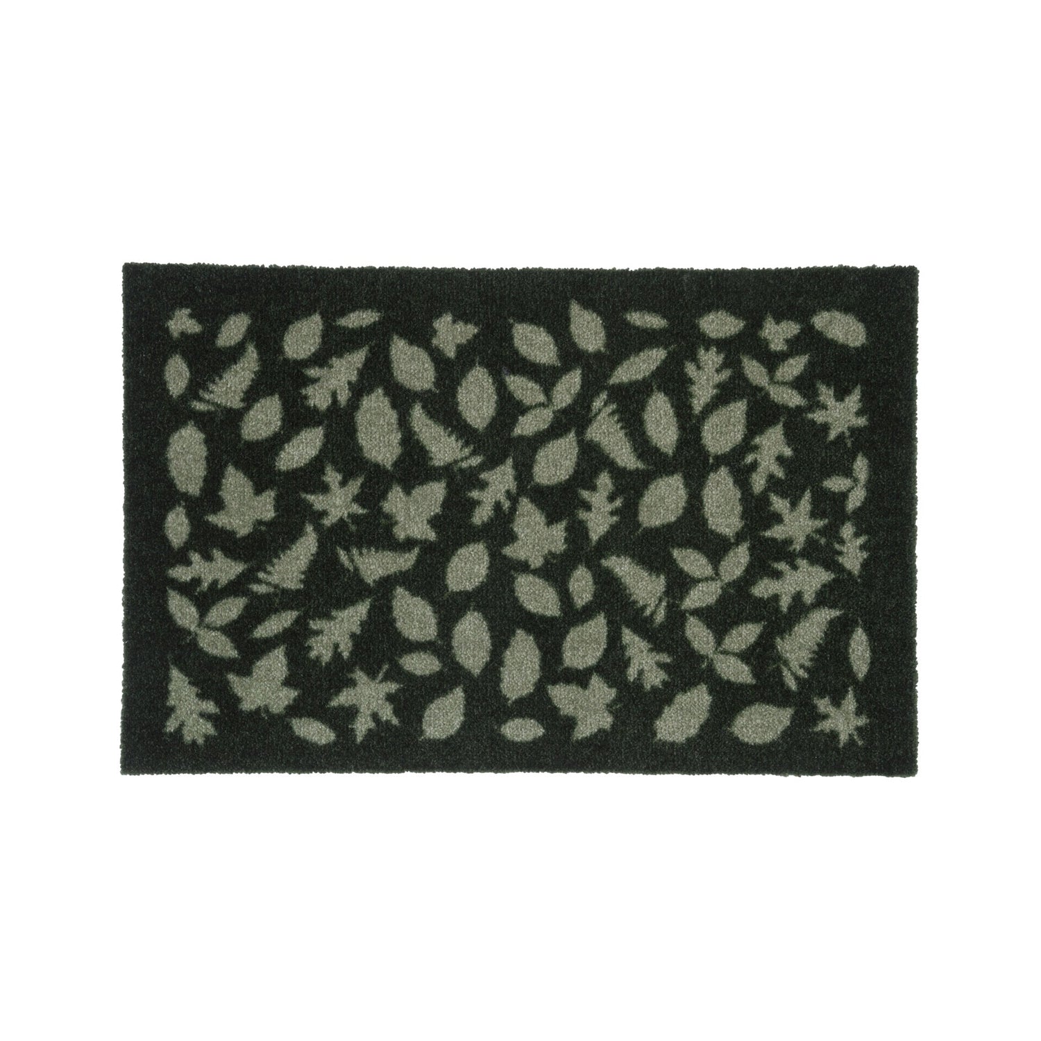 GULVMÅTTE 40 x 60 CM - LEAVES/DARK GREEN - Tica Copenhagen - DesignGaragen.dk