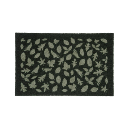 GULVMÅTTE 40 x 60 CM - LEAVES/DARK GREEN - Tica Copenhagen - DesignGaragen.dk