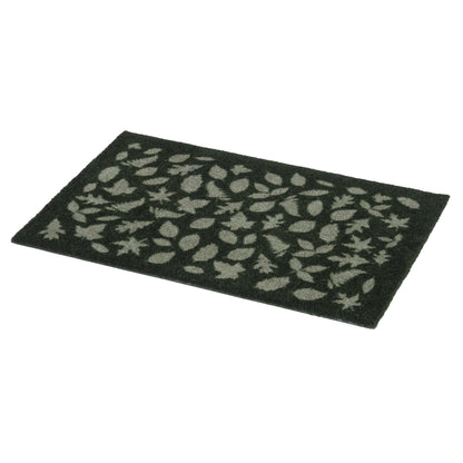 GULVMÅTTE 40 x 60 CM - LEAVES/DARK GREEN - Tica Copenhagen - DesignGaragen.dk