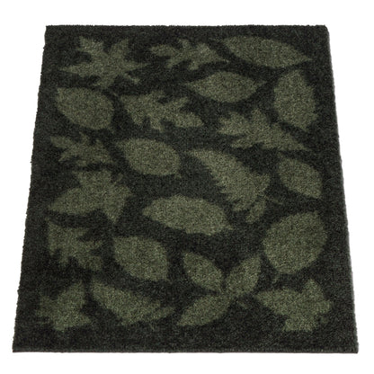 GULVMÅTTE 40 x 60 CM - LEAVES/DARK GREEN - Tica Copenhagen - DesignGaragen.dk