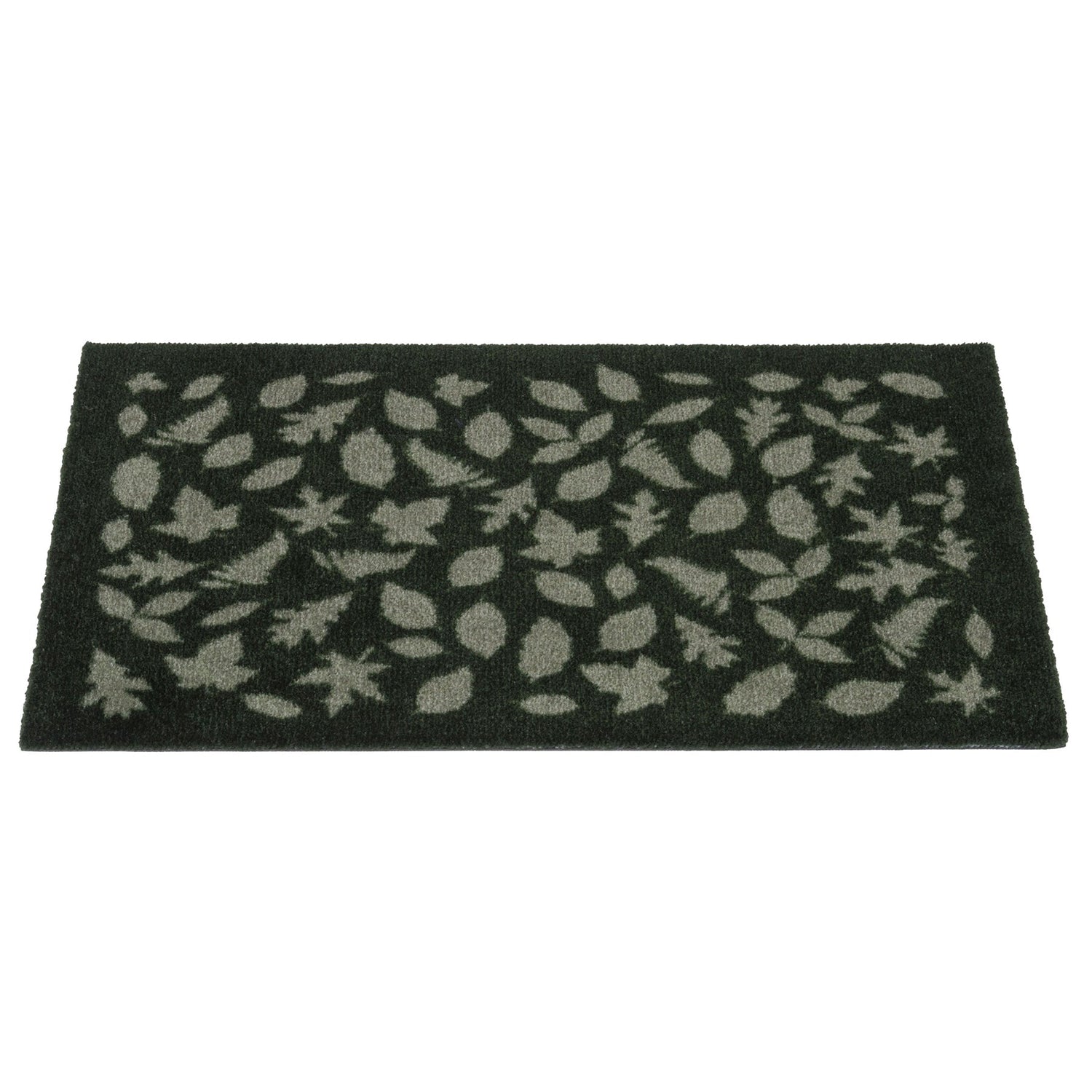 GULVMÅTTE 40 x 60 CM - LEAVES/DARK GREEN - Tica Copenhagen - DesignGaragen.dk