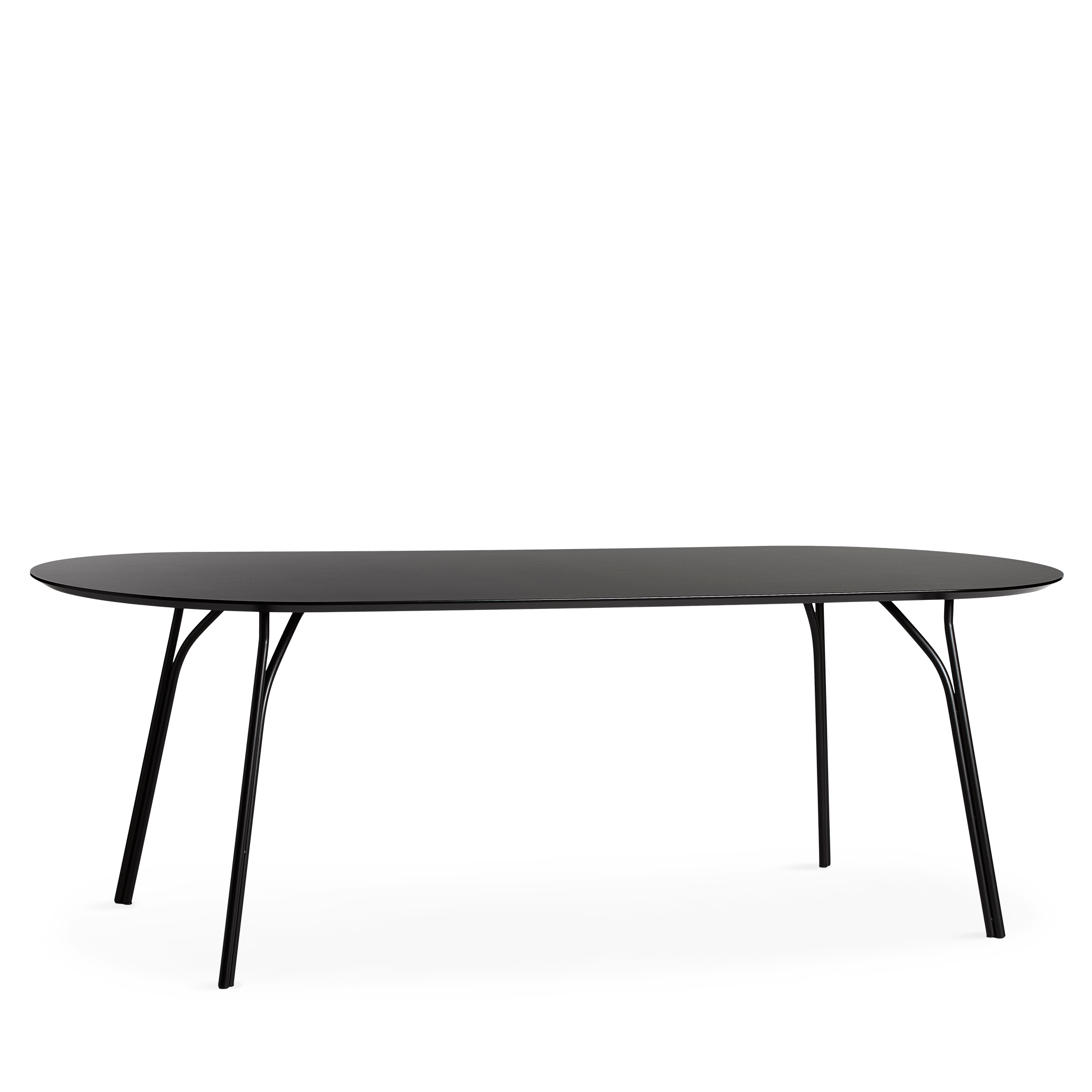 Woud - Tree Dining Table (220 cm) - Kol svart/svart