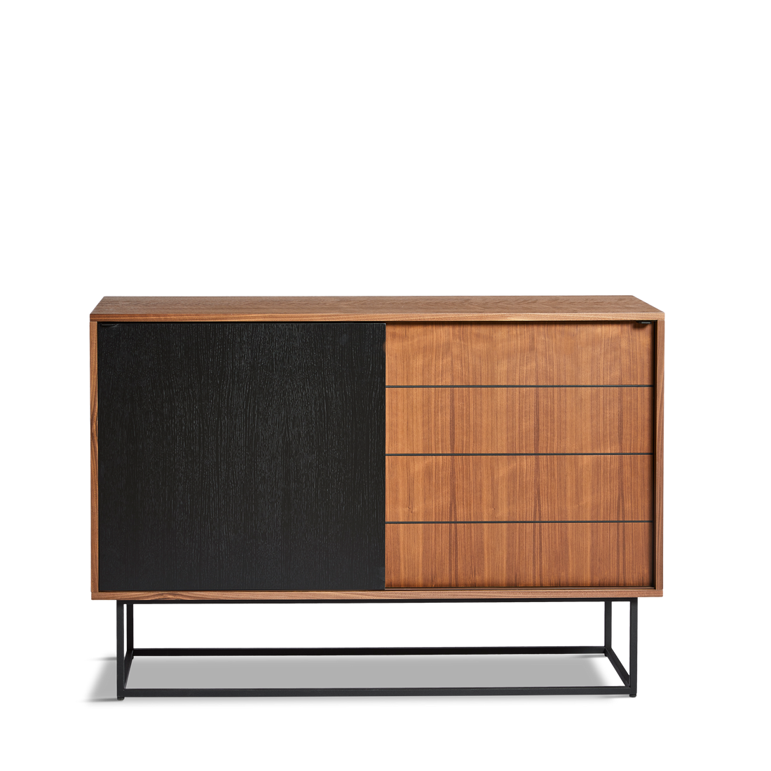 Woud - Virka Sideboard (High) - Walnut/Black