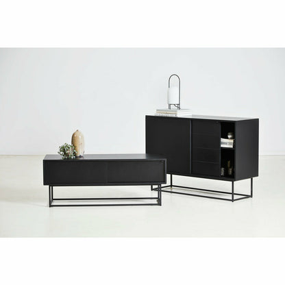 Woud - Virka sideboard (låg) - svart