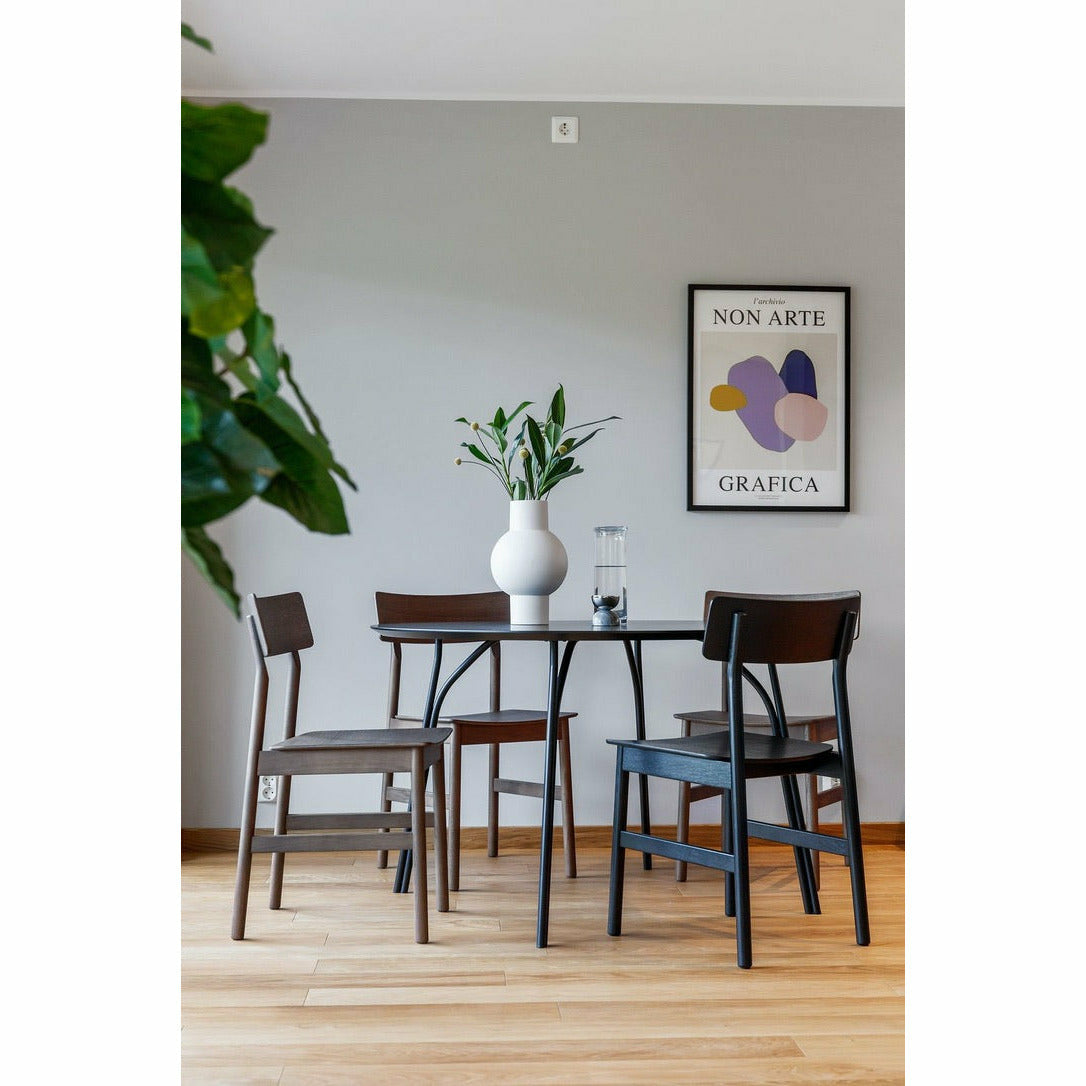 Woud - Tree Dining Table (120 cm) - Kol svart/svart