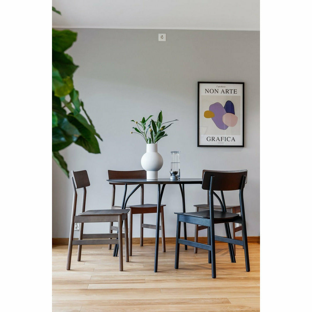 WOUD - Tree dining table (120 cm) - Charcoal black/black - WOUD - DesignGaragen.dk