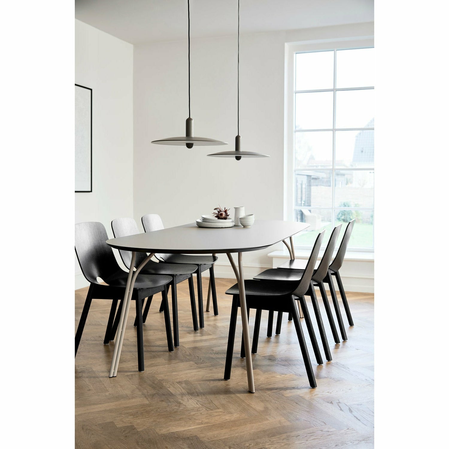 Woud - Tree Dining Table (220 cm) - Beige/Black