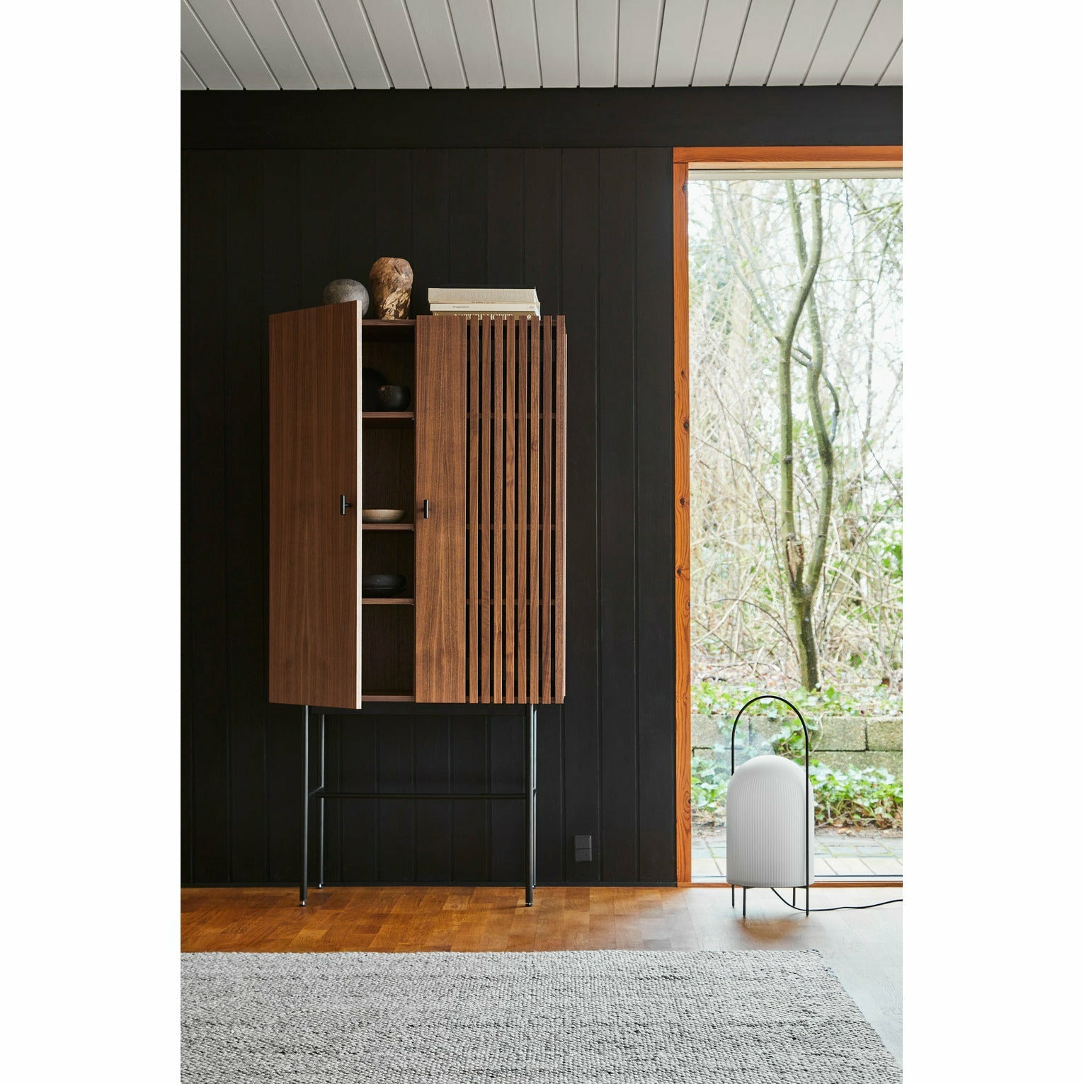 Woud - array highboard (80 cm) - valnöt