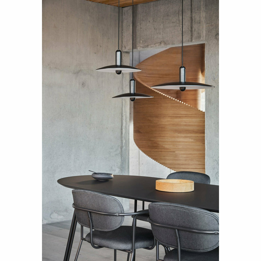 WOUD - LU pendant (Small) - Black - WOUD - DesignGaragen.dk