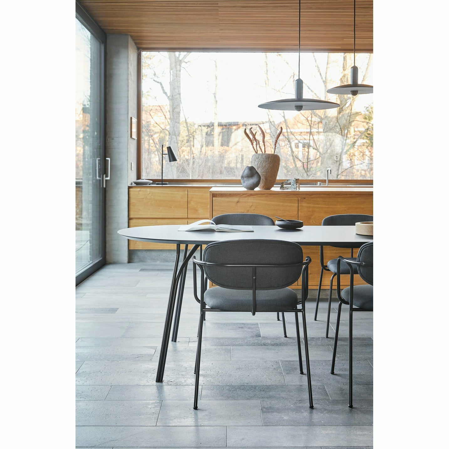 WOUD - Frame dining chair - Dark grey - WOUD - DesignGaragen.dk