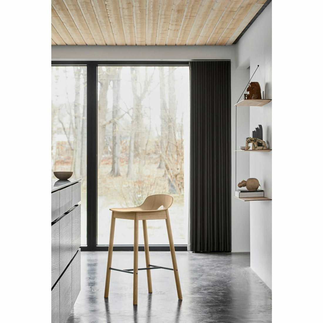 Woud - Mono Counter Chair - White Pigmentered Oak