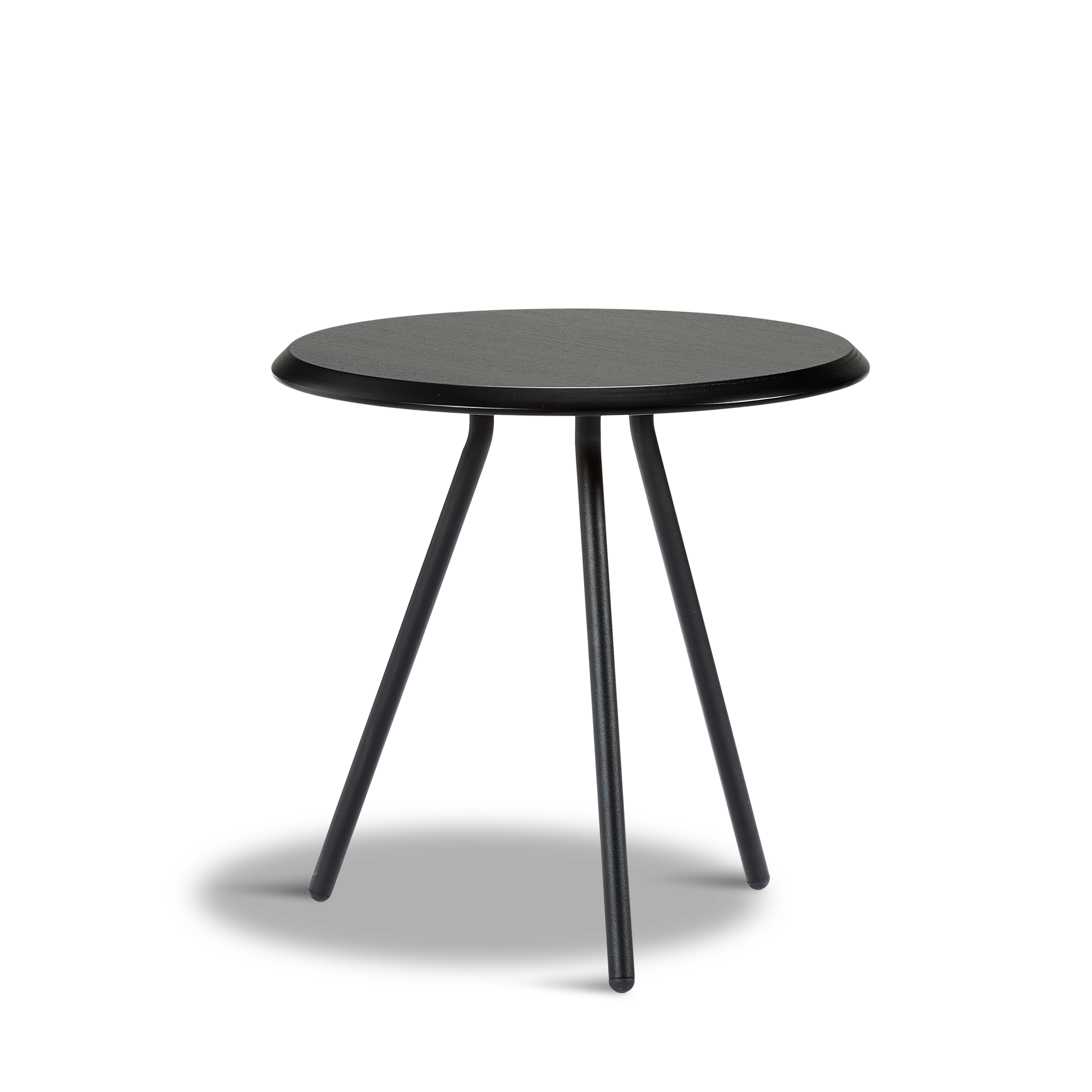 WOUD - Soround Side Table - Black Ash (Ø45xH44,50)