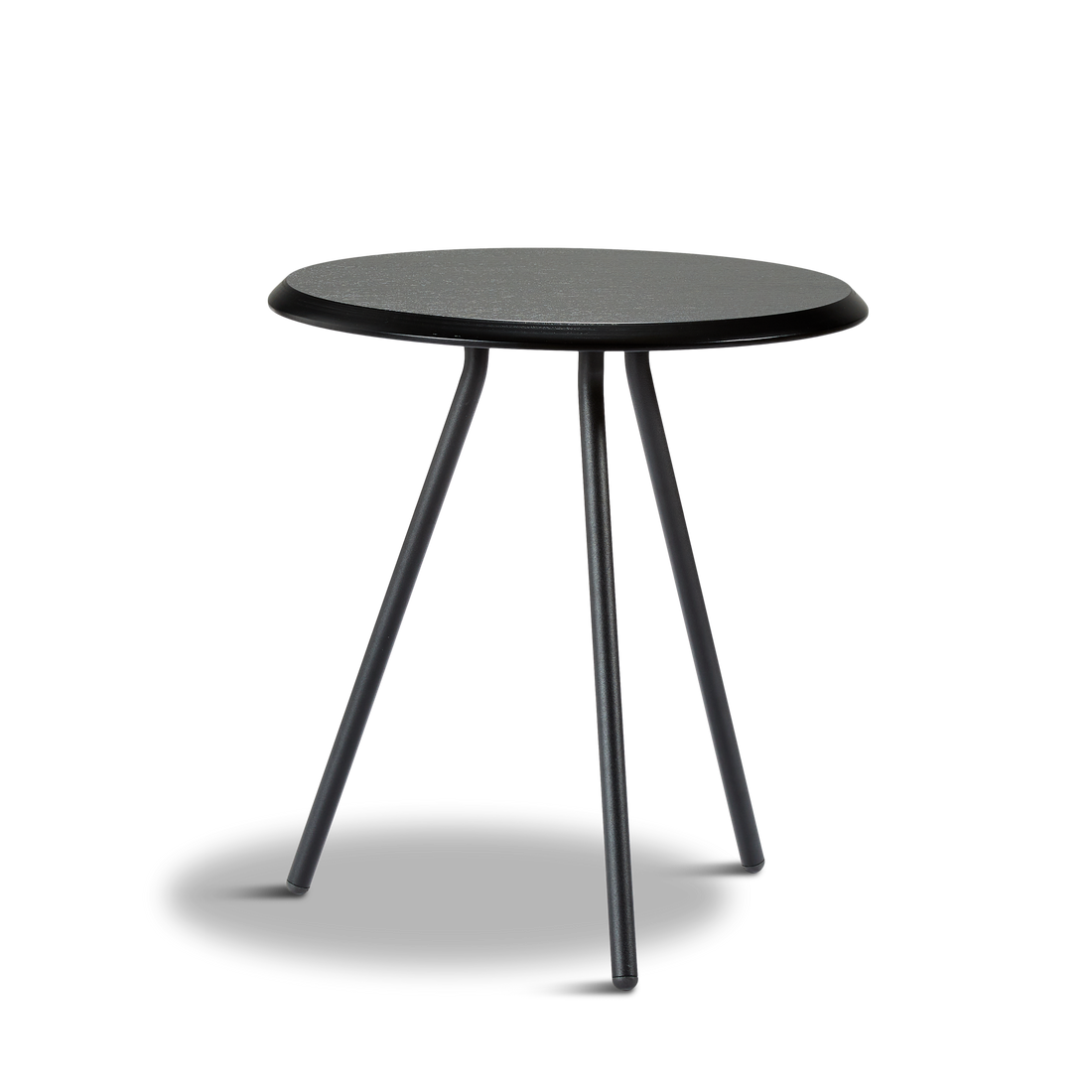 Woud - Soround Side Table - Black Ash (Ø45xH49)