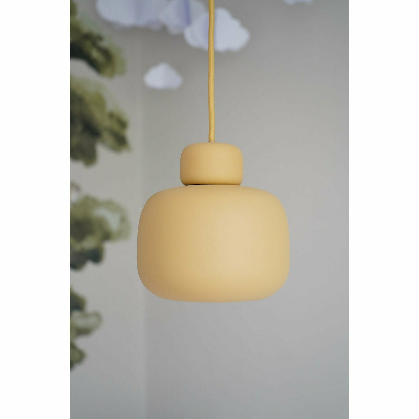 WOUD - Stone pendant (Small) - Mustard - WOUD - DesignGaragen.dk