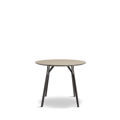 Woud - Träd matbord (90 cm) - beige/svart