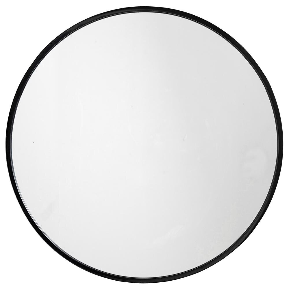 Nordal Rund spegel i järn - ø80 cm - svart