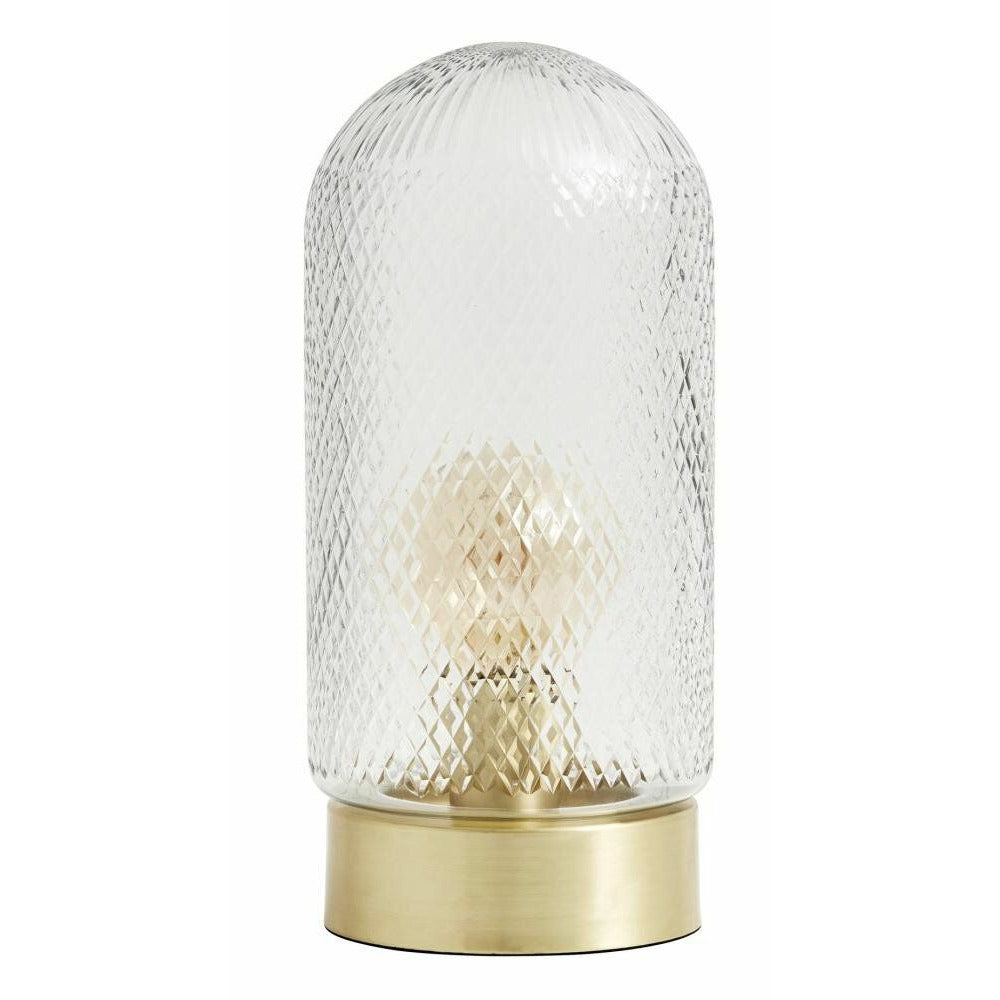 Nordal DOME bordslampa med glaskupol - h33 cm - gyllene