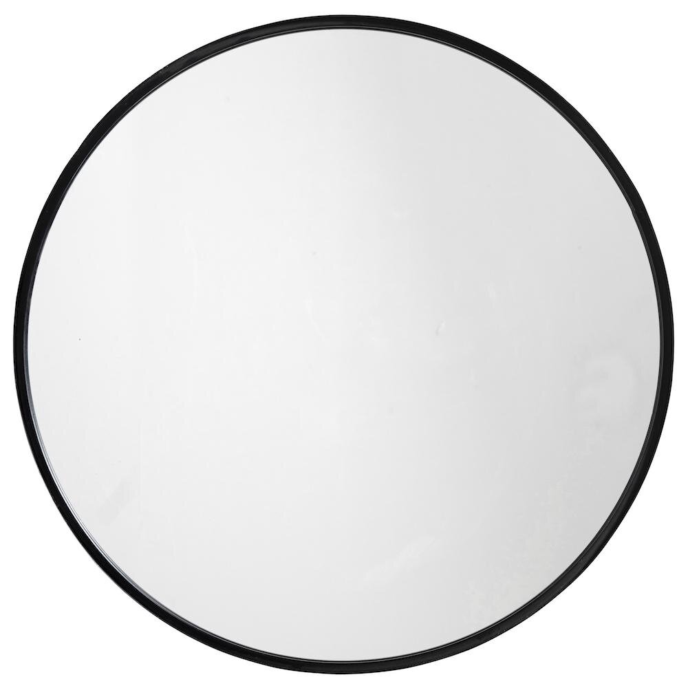 Nordal ASIO stor rund spegel i järn - ø160 cm - svart