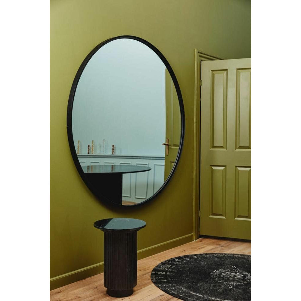 Nordal ASIO stor rund spegel i järn - ø160 cm - svart