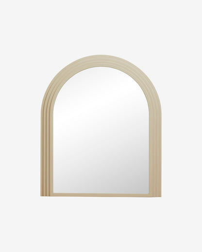 Falco Mirror in Iron - 92x77 cm - Sand