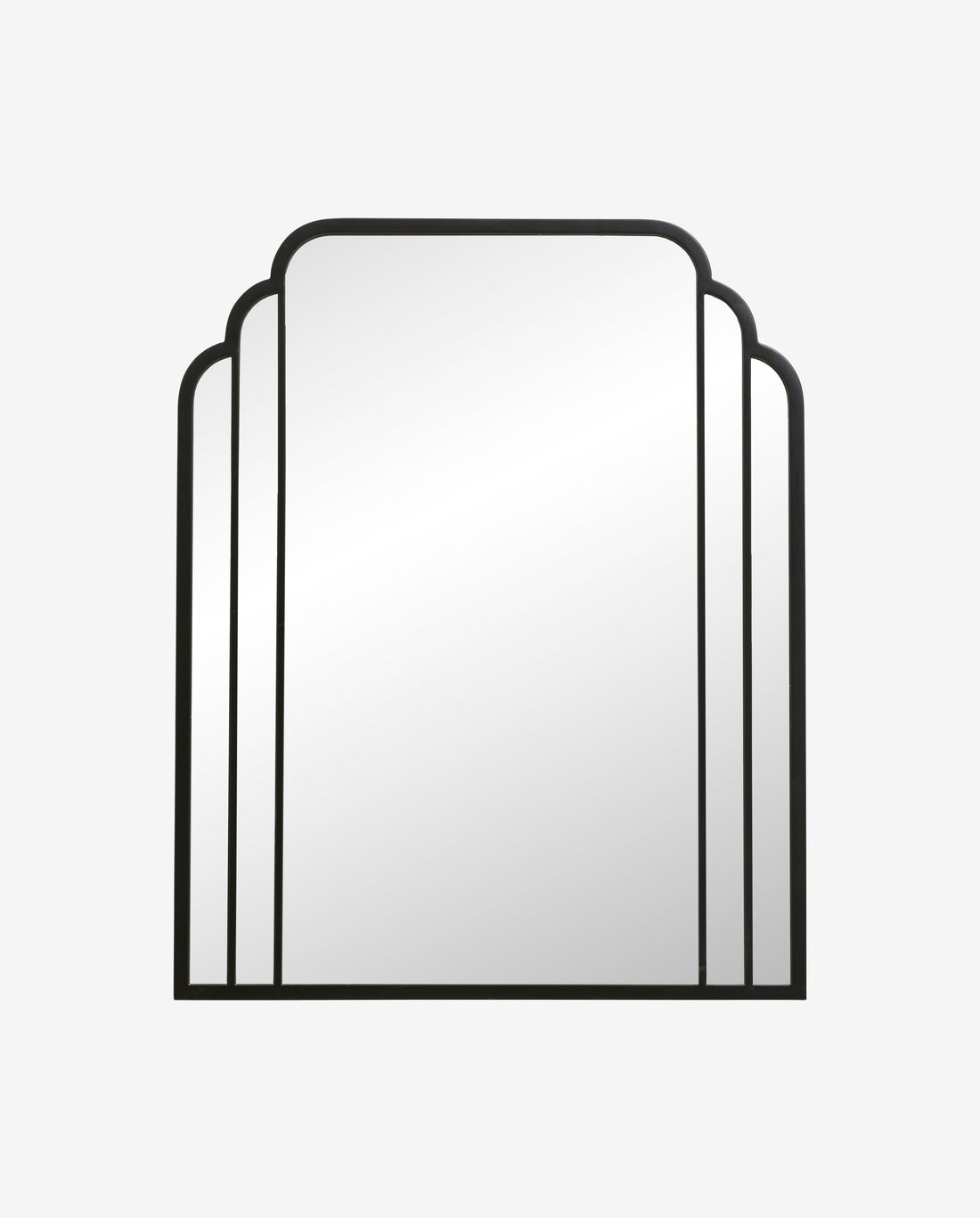 Skylark Mirror in Iron, 102x82 cm - svart