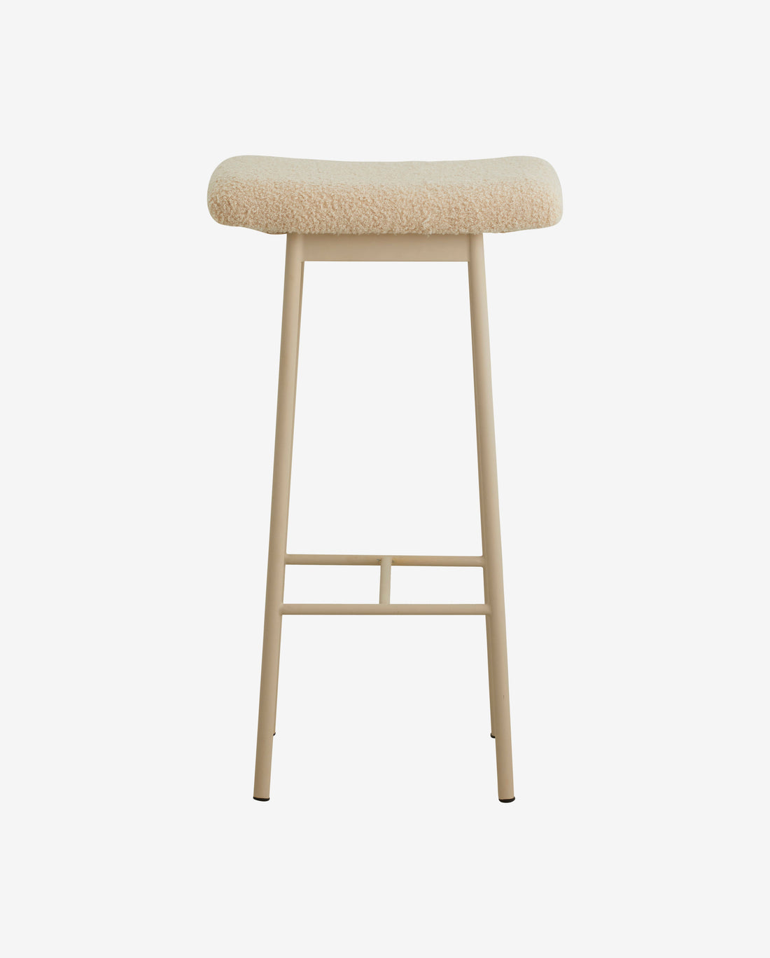 Zala barstol med imitation lammskinn - beige