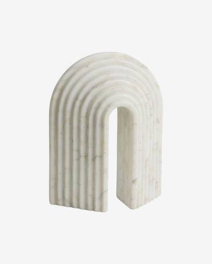 Ferro Book Support - White Marble