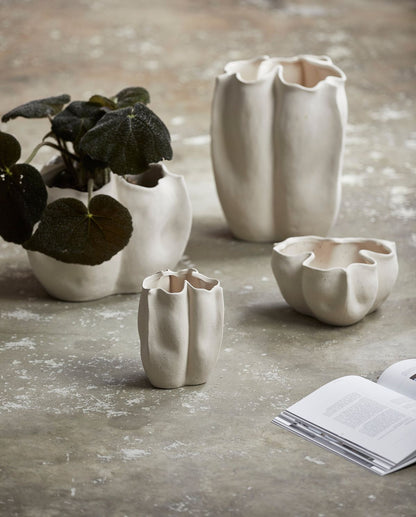 Isabela Vase H36,5 cm - grädde