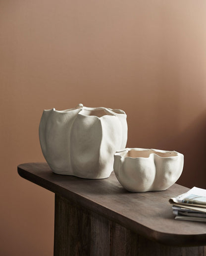Isabela Bowl/Herbal Pot Ø33 cm - Cream