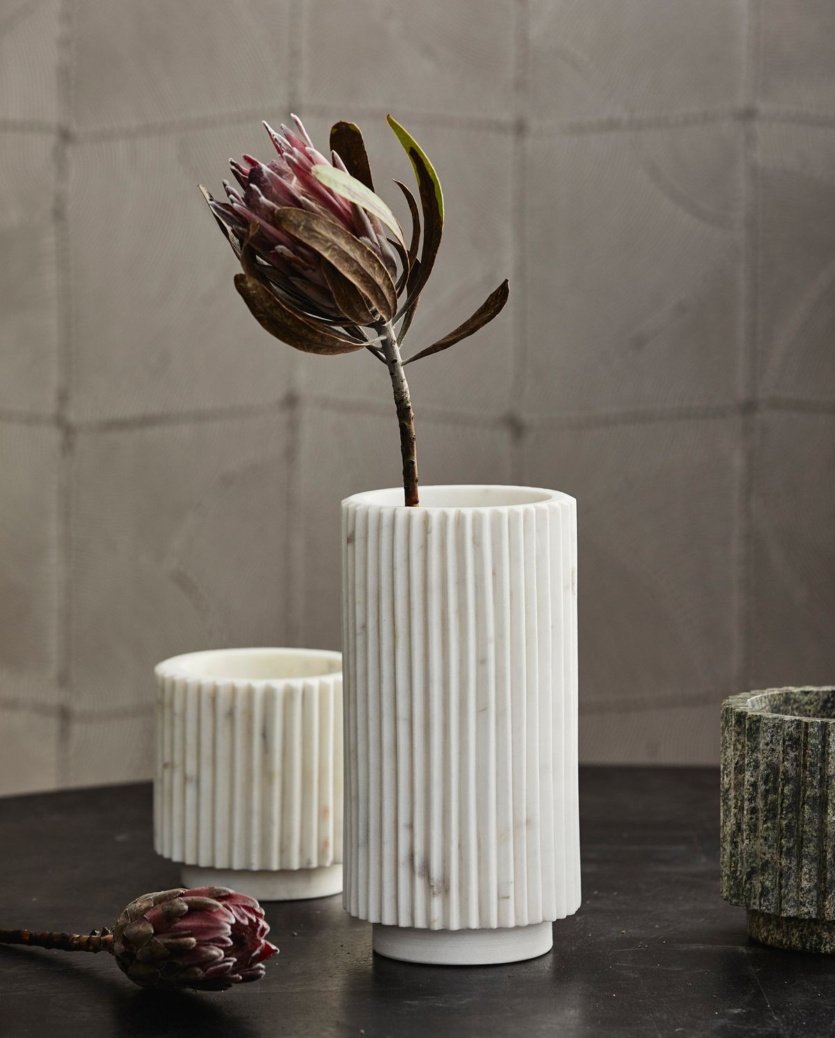 Loon Herbal Pot - vit marmor
