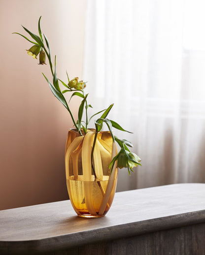 Nordal A/S HALKI vas, bärnsten/vit rand