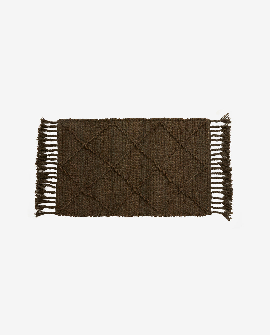 Jutan filt i jute 60x90 cm - brun/grön