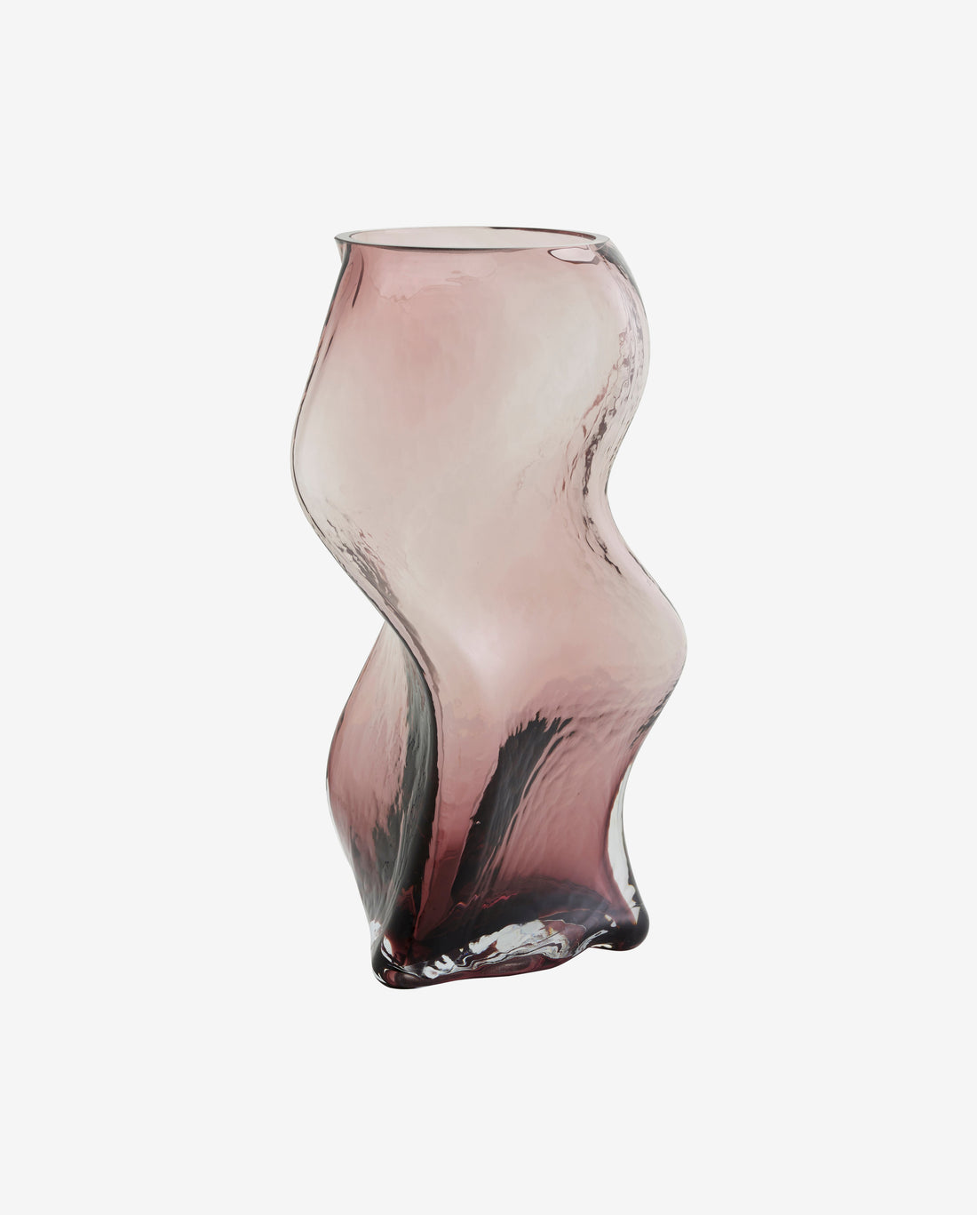 Sable Vase i glas H30 cm - lila