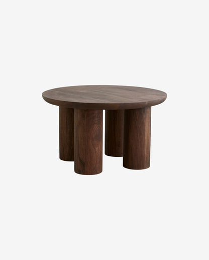Helin soffbord i mangoträd - H40 cm - mörkbrun