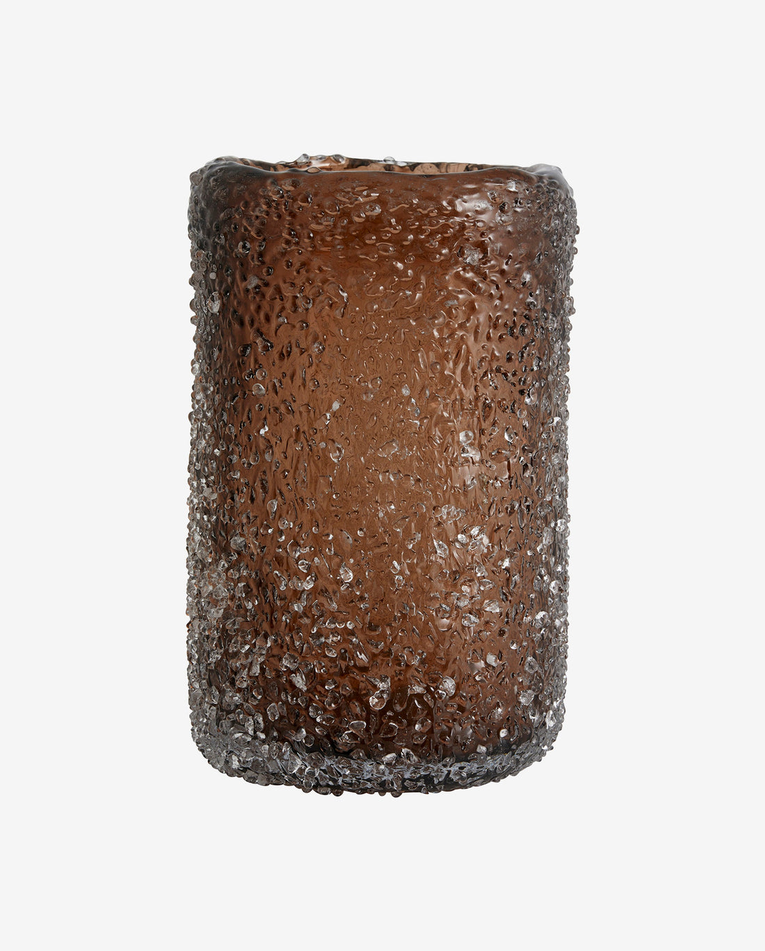 Clyde Glass Vase - H25 CM - Brun