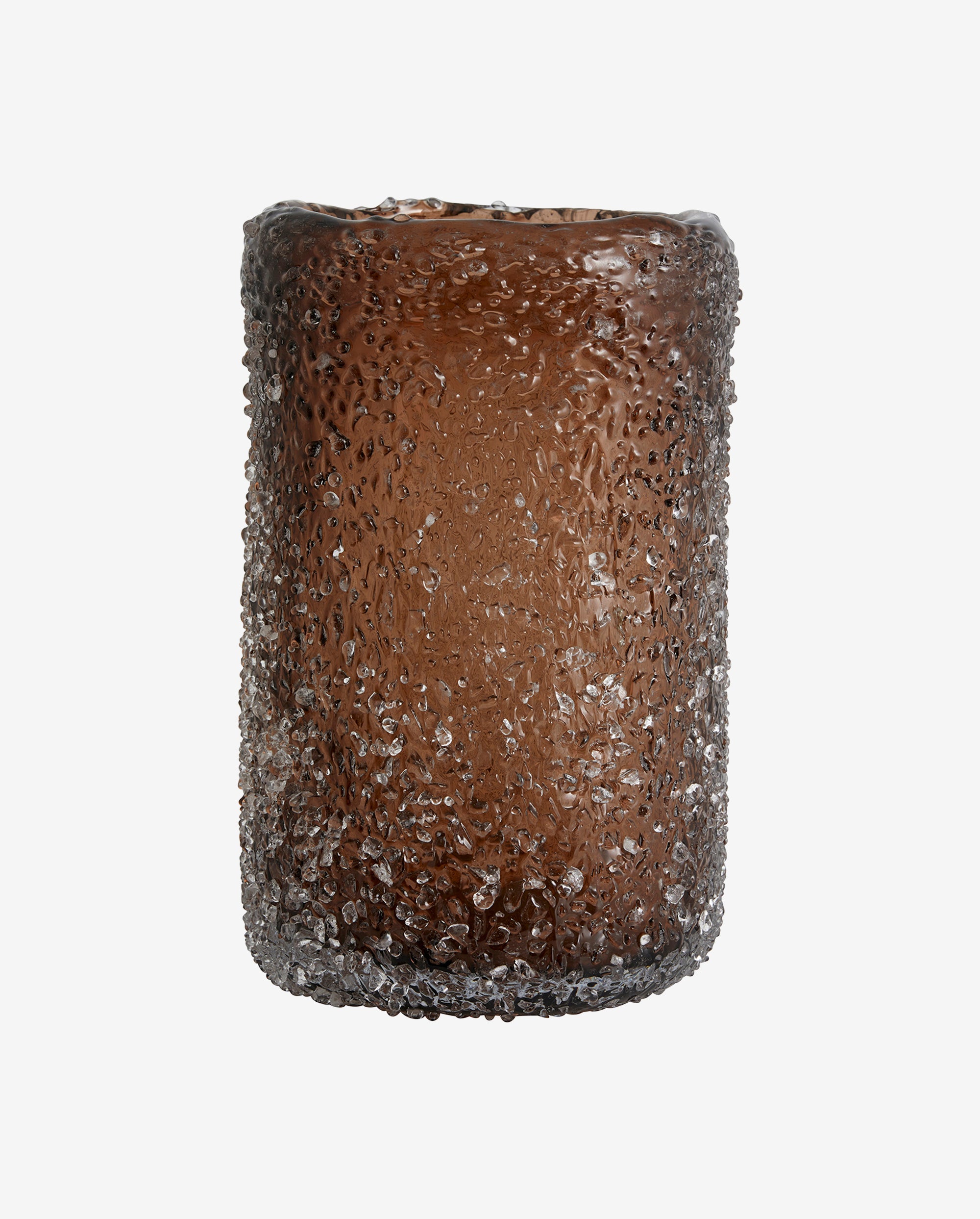 Clyde Glass Vase - H25 CM - Brun